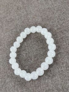 White Moonstone Glass Breed Bracelet For Boys/Girl