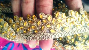 Lace And Moti For Saree Suit Border