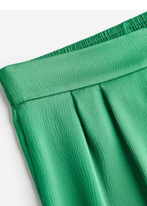 NEW H&amp;M Green Festive Wide Leg Pants
