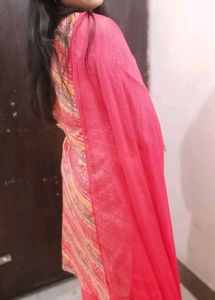 Pink Embroidered Kurta Set