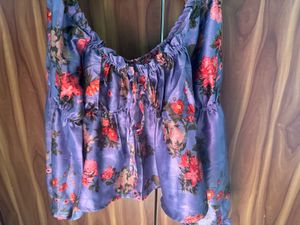 Floral Print Peplum Top