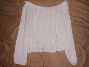 Bershka White Off Shoulder Top