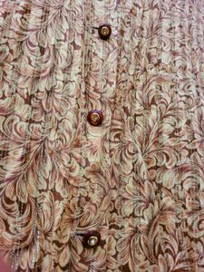 Golden Shimmery Sheer Shirt