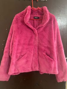 Pink Faux Fur Jacket