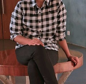 Black & White Checkered Shirt