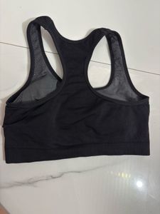 Black Sports Bra - Racerback Style