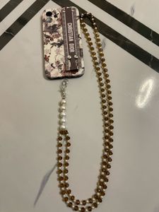 Crystal Beaded Sling With Phone Lanyard Patch