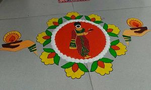 ready made Rangoli.