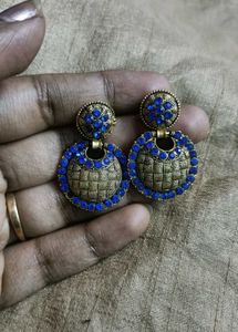 Stunning Blue Stone Earrings