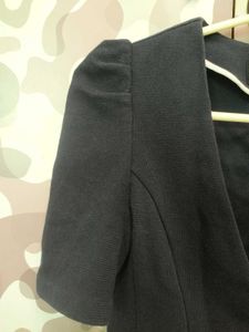 Navy Blue Crop Jacket/ Blazer