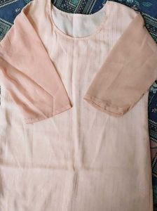 Navy Lace Trim Top