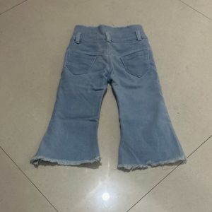 Embroidered Cotton Regular Fit Girls Jeans