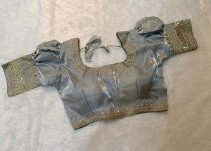Elegant Silver Blouse