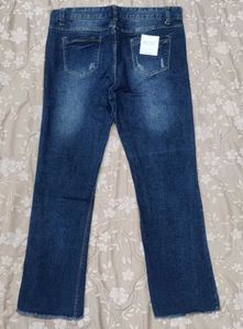 Zara Distressed Hem Jeans