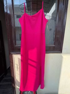 Pink Bodycon Midi Dress