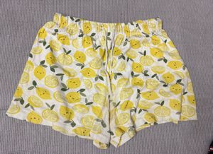 Night Wear Cute Lemon Shorts