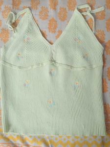 Embroidered Floral Cami Top