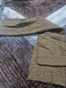 Brown Checked Scarf