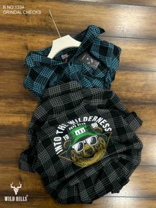 Wild Hills Grindal Checks Flannel Shirt(SizeM L XL