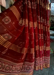(12) Very Beautiful Saree With Blouse