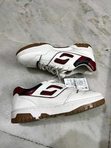 SOLEPLAY WHITE RED GUM SOLE SNEAKERS 41