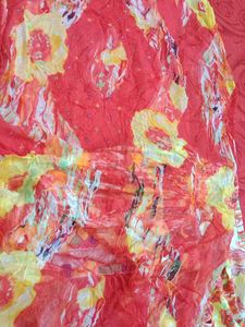 Red Embroidered salwar suit with duptta