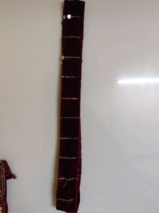 Elegant Maroon Velvet Embellished With Net Plazo