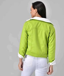 Green Sherpa Lined Jacket 🍀(Get a Freebie)