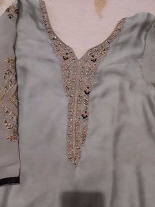 Elegant Pure Silk Salwar Kameez