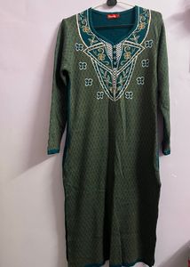 Winter Wear Long Woolen Kurti