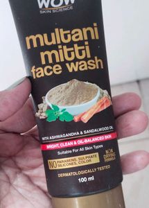 wow multani mitti face wash