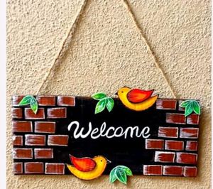 Cardboard DIY  Welcome Board
