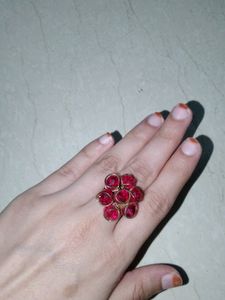 Red And Multi Jewellery Set