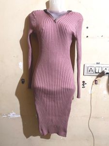 Ribbed Knit Bodycon Dress