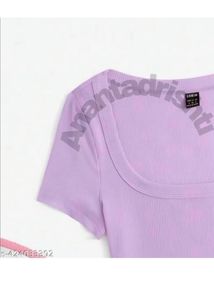 Lilac Crop Top - Shein