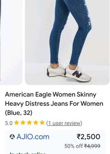 Distressed American Eagle Jeans