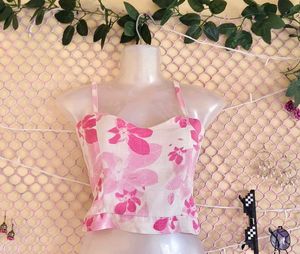 Size S/M🎁Buy 2 Get 1 Free 🎁 Floral Crop Top