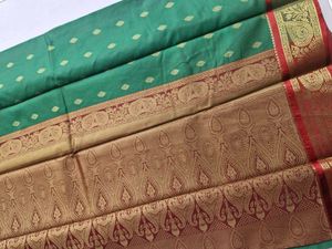 Elegant Green Silk Saree