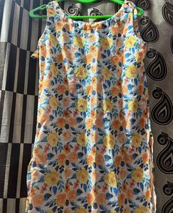 Floral Print Sleeveless Dress