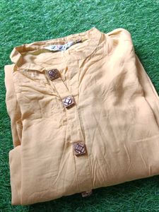 Mustard Yellow Kurti