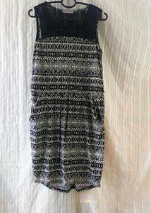 Patterned Sleeveless Dress