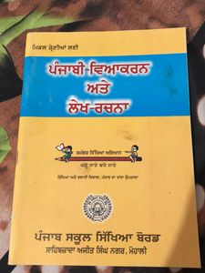 PSEB Punjabi Grammar And Essay Writing Book
