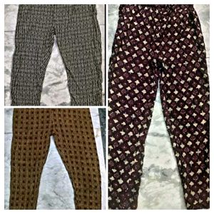 Combo of 3 Used Rayon Pants
