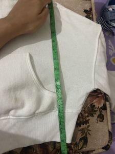 H&amp;M Cropped Zip-up Hoodie