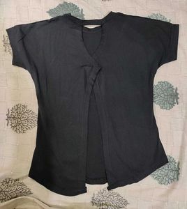 Black Top With Open Back
