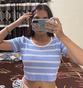 Striped Crop Top