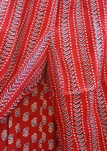 Red Printed Kurta Set