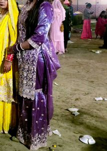 Pakistani Georgette Suit With Garara And Dupatta