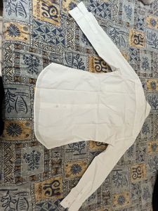 Men's White Long Sleeve Shirt