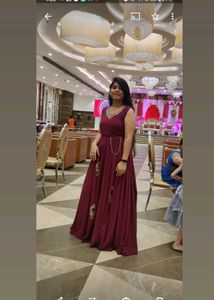 Mehroon Gown
